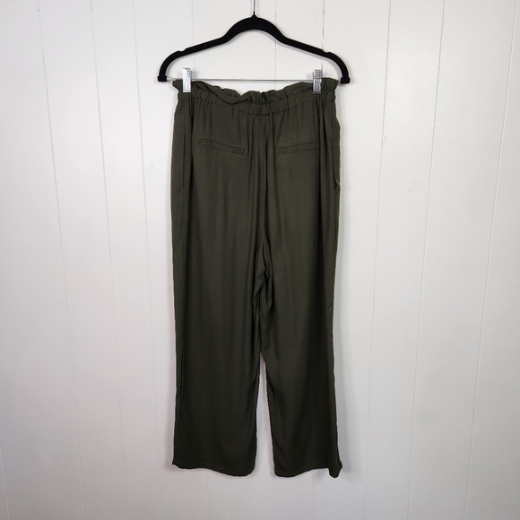 Jackson Rowe Dana Pants High Rise Wide Leg Crop Paperbag Pull On Elastic size xs - Picture 4 of 11